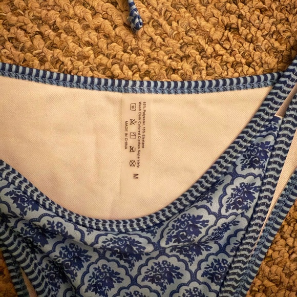 Blue Patterned Bikini Set - Picture 2 of 3